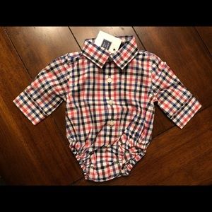 NWT Newborn Janie and Jack button down top
